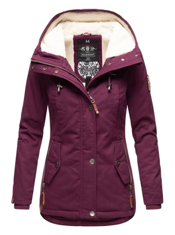 Marikoo women’s winter jacket with teddy fleece lining & hood