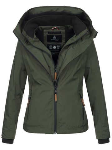 Marikoo women’s transitional jacket Erdbeere with double collar & fleece lining
