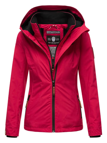 Marikoo women’s transitional jacket Erdbeere with double collar & fleece lining