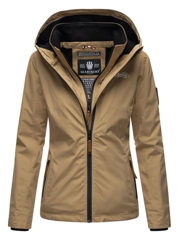 Marikoo women’s transitional jacket Erdbeere with double collar & fleece lining