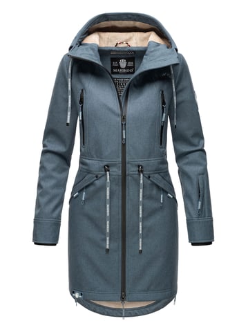 Marikoo women’s softshell jacket – Racquellee with hood & fleece lining