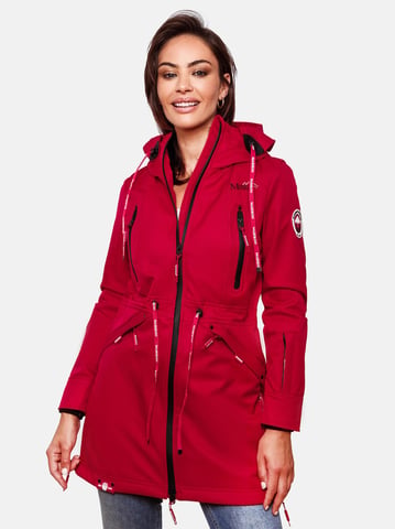 Marikoo women’s softshell jacket – Racquellee with hood & fleece lining