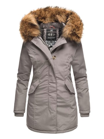 Marikoo women’s winter parka with detachable faux fur collar & hood