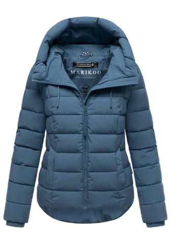 Marikoo women’s quilted jacket Tayenaa with hood & fleece-lined pockets