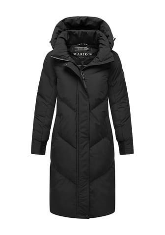 Marikoo women’s quilted coat Teonaa with detachable hood & sporty chic