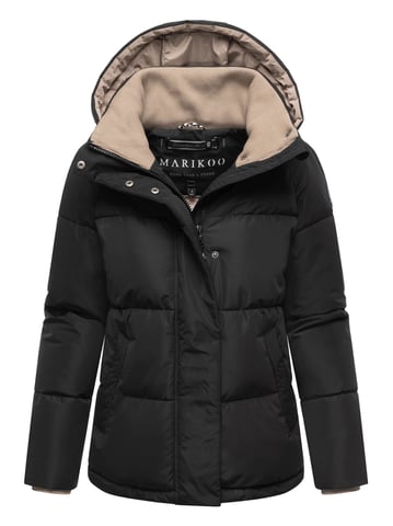 Marikoo women’s quilted jacket Omariaa with colorblock & detachable hood