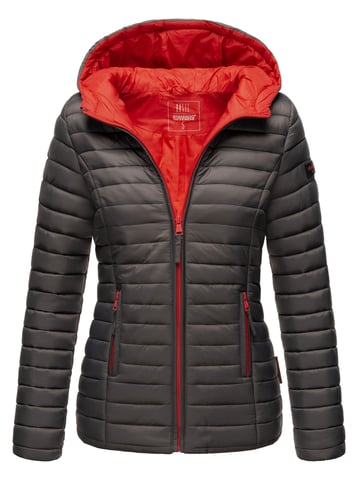 Marikoo women’s quilted jacket – Asraa, lightweight with hood & contrast lining