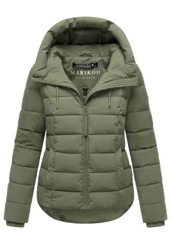 Marikoo women’s quilted jacket Tayenaa with hood & fleece-lined pockets