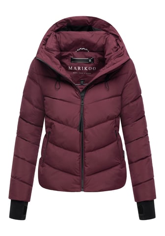 Marikoo women’s quilted jacket Yukanii with hood & feminine fit