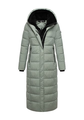 Marikoo women’s quilted coat Pakoraa with detachable teddy collar