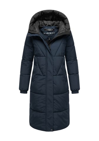 Marikoo women’s quilted coat Yaskaa with hood & warm fleece lining