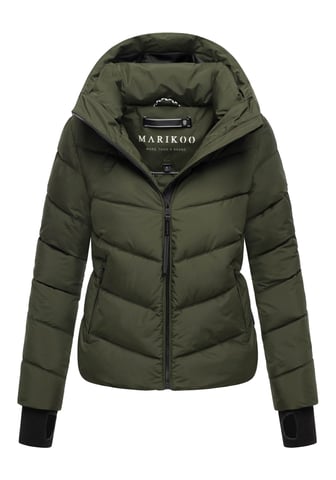 Marikoo women’s quilted jacket Yukanii with hood & feminine fit