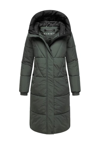 Marikoo women’s quilted coat Yaskaa with hood & warm fleece lining