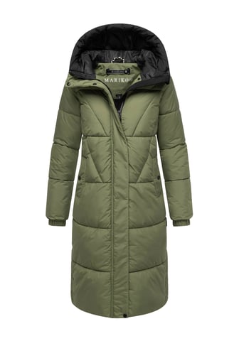 Marikoo women’s quilted coat Yaskaa with hood & warm fleece lining