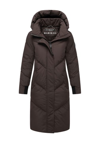 Marikoo women’s quilted coat Teonaa with detachable hood & sporty chic