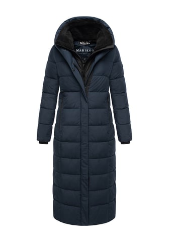 Marikoo women’s quilted coat Pakoraa with detachable teddy collar