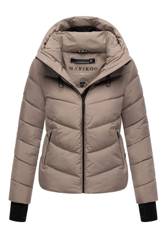 Marikoo women’s quilted jacket Yukanii with hood & feminine fit