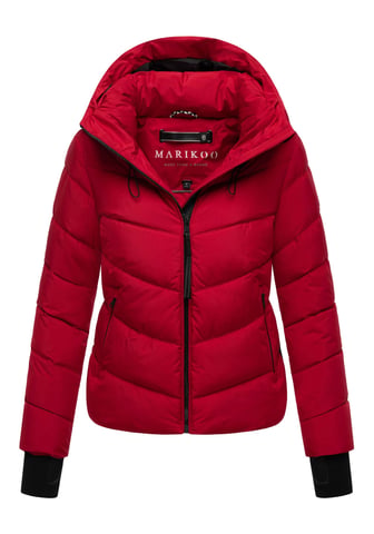 Marikoo women’s quilted jacket Yukanii with hood & feminine fit