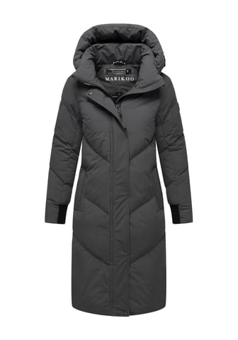 Marikoo women’s quilted coat Teonaa with detachable hood & sporty chic