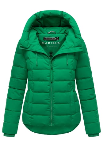 Marikoo women’s quilted jacket Tayenaa with hood & fleece-lined pockets