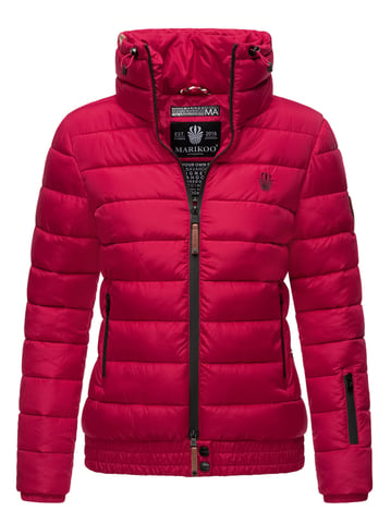Marikoo women’s quilted jacket Poisen with high collar & teddy fleece pockets