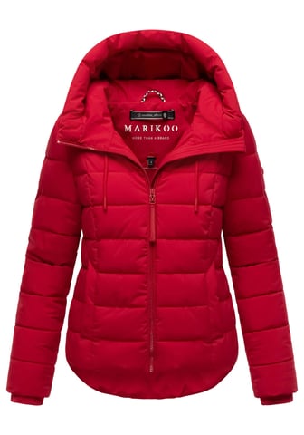 Marikoo women’s quilted jacket Tayenaa with hood & fleece-lined pockets