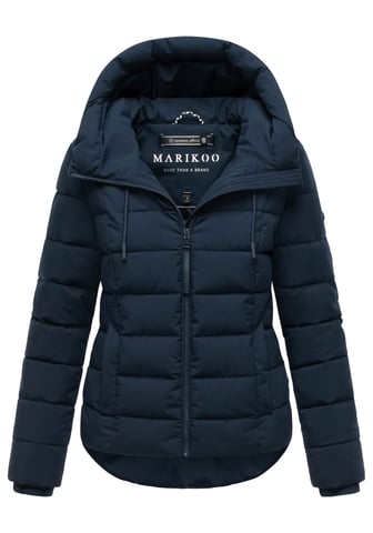 Marikoo women’s quilted jacket Tayenaa with hood & fleece-lined pockets