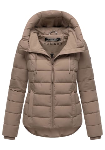 Marikoo women’s quilted jacket Tayenaa with hood & fleece-lined pockets