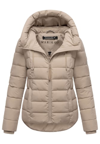 Marikoo women’s quilted jacket Tayenaa with hood & fleece-lined pockets