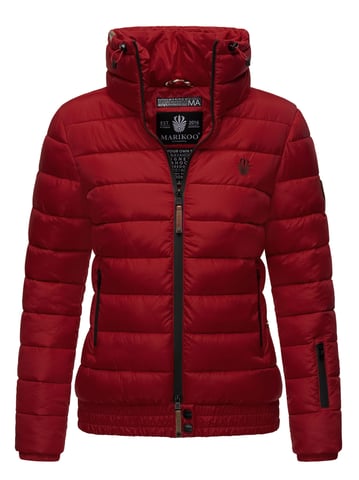Marikoo women’s quilted jacket Poisen with high collar & teddy fleece pockets