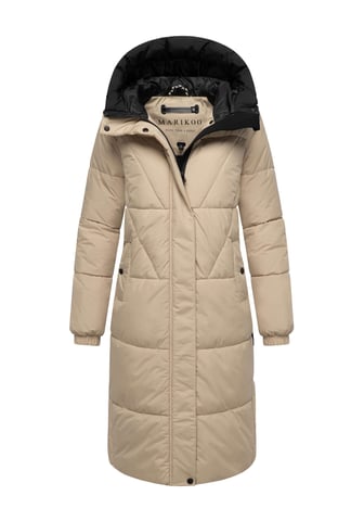 Marikoo women’s quilted coat Yaskaa with hood & warm fleece lining