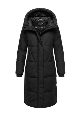 Marikoo women’s quilted coat Yaskaa with hood & warm fleece lining