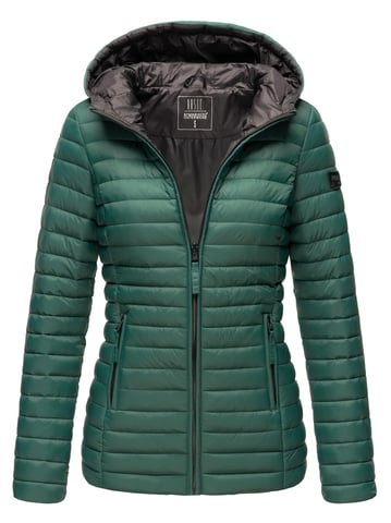 Marikoo women’s quilted jacket – Asraa, lightweight with hood & contrast lining