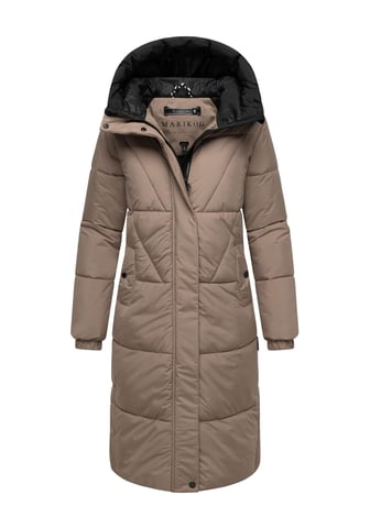 Marikoo women’s quilted coat Yaskaa with hood & warm fleece lining