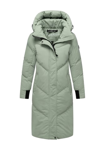 Marikoo women’s quilted coat Teonaa with detachable hood & sporty chic
