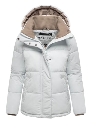 Marikoo women’s quilted jacket Omariaa with colorblock & detachable hood