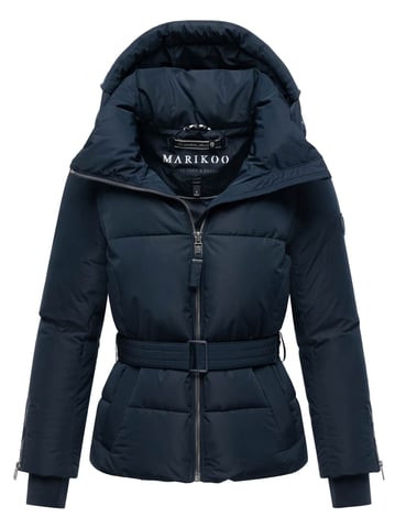 Marikoo women’s quilted jacket Aleyna with waist belt & magnetic closures