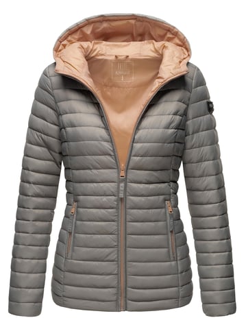 Marikoo women’s quilted jacket – Asraa, lightweight with hood & contrast lining