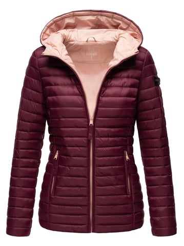 Marikoo women’s quilted jacket – Asraa, lightweight with hood & contrast lining