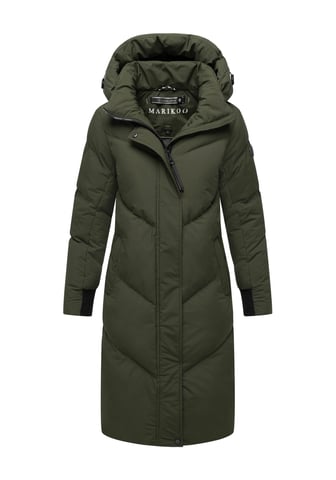 Marikoo women’s quilted coat Teonaa with detachable hood & sporty chic