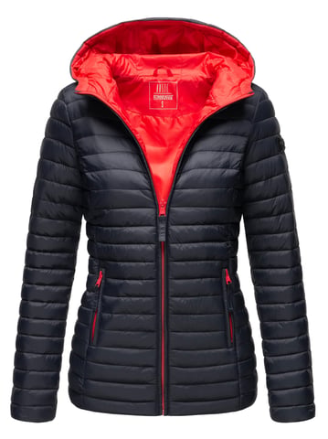Marikoo women’s quilted jacket – Asraa, lightweight with hood & contrast lining