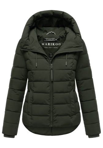Marikoo women’s quilted jacket Tayenaa with hood & fleece-lined pockets