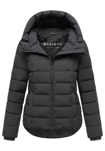 Marikoo women’s quilted jacket Tayenaa with hood & fleece-lined pockets