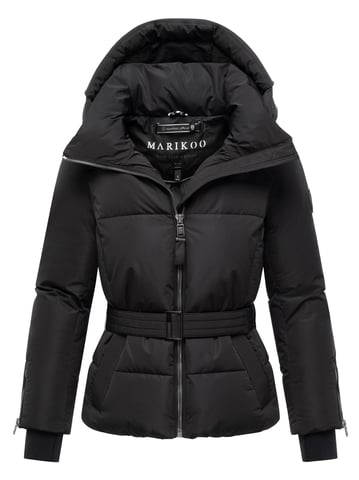 Marikoo women’s quilted jacket Aleyna with waist belt & magnetic closures