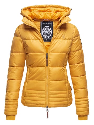 Marikoo women’s quilted jacket with detachable hood & 2-way zipper