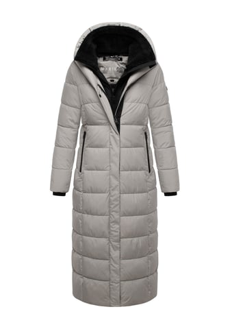 Marikoo women’s quilted coat Pakoraa with detachable teddy collar
