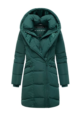 Marikoo women’s quilted coat Virenaa with layer design & fleece lining