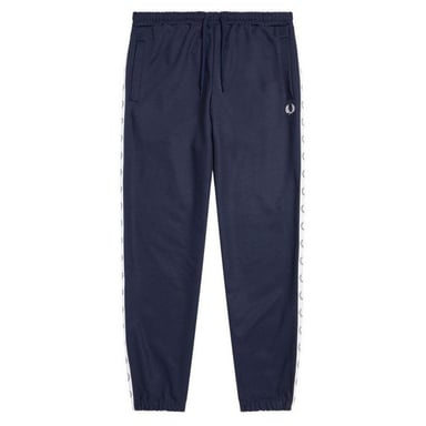 Fred Perry Mens Branded Tape Jogging Bottoms (Navy)