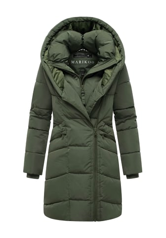 Marikoo women’s quilted coat Virenaa with layer design & fleece lining
