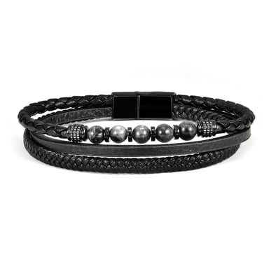 U.S. Polo Assn Jewellery Brandon Black Bracelet
